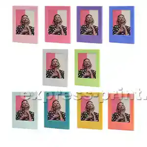 Фоторамки магнітні для instax mini розміру різнокольорові 10 шт в комплекті 