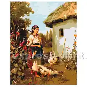 Картина за номерами: Українське село