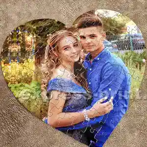 Пазл серце з Вашим фото