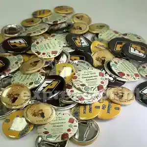 Металевi значки на шпильці з Вашим дизайном