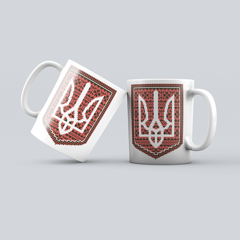 Чашка: Вишитий герб