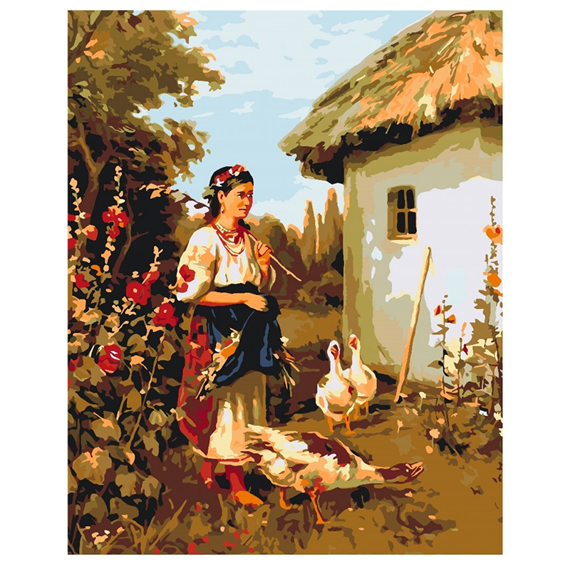 Картина за номерами: Українське село